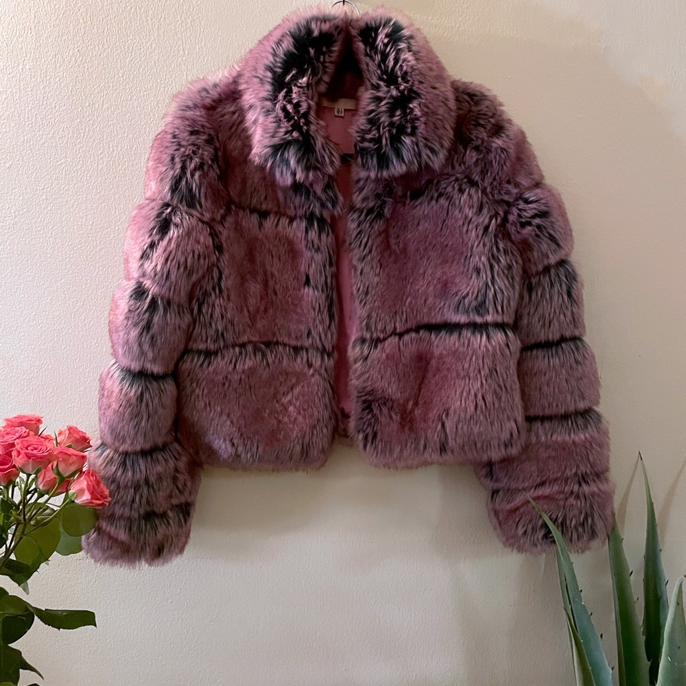 Missguided x Carli Bybel Faux Fur Bubble Coat